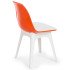 Стул Tilia Eos белая слоновая кость - оранжевый 