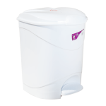 Відро для сміття з педаллю Irak Plastik Bella №2 19л біле