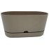 Горшок для цветов балконный Begonya 5,5 л серо-коричневый