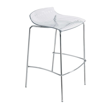 Стілець барний Papatya X-Treme BSS прозоро-чистий