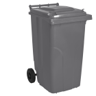 Бак для сміття на колесах з ручкою 240 л сірий