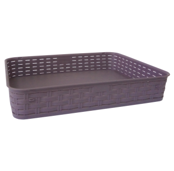 Корзина под ротанг 5,5 л фиолетовая