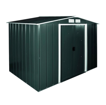 Сарай металлический ECO 262x241x191 см зеленый с белым