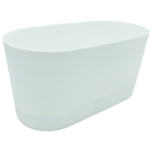 Горшок для цветов балконный Begonya 5,5 л белый