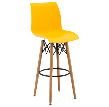 Стул барный Tilia Laser-V ножки буковые желтый