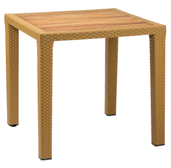 Стол Tilia Antares 80x80 см столешница ироко, ножки пластиковые цвет дерево