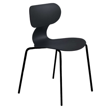 Стул Papatya Yugo-S черный, ножки катафорез черный