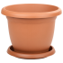 Горщик для квітів з піддоном Villa 22 л теракотовий
