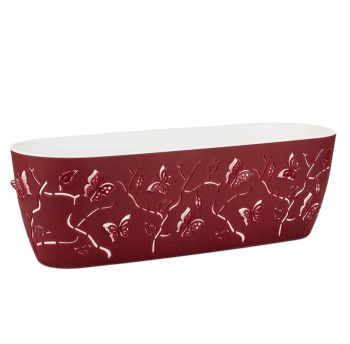 Горшок для цветов балконный 3D 7,3 л тёмно-красный