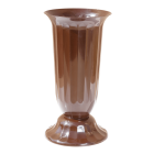 Ваза для цветов Флора 19х38 см коричневая