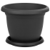 Горщик для квітів з піддоном Villa 5 л антрацитовий