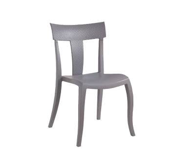 Стул Papatya TORO-S RATTAN серый-шторм