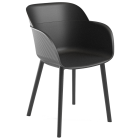 Крісло Tilia Shell-P чорне