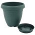 Горшок для цветов Nergiz 1,5 л тёмно-зеленый