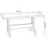 Стол PAPATYA Престиж 70x120 белый