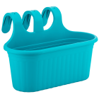 Горщик для квітів балконний підвісний Camellia 6,5 л бірюзовий