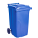 Бак для мусора на колесах с ручкой 240 л синий
