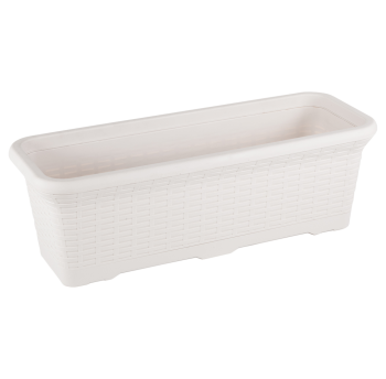 Горщик для квітів балконний Wire 12 л білий