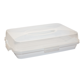 Тортовница прямоугольная белая