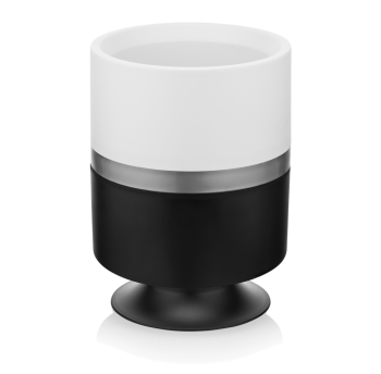 Горшок для цветов Ribbon 4 л вертикальный черный-белый