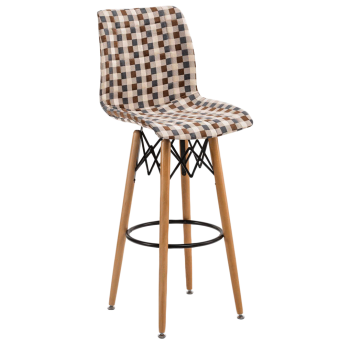 Стул барный Tilia Laser-V ножки буковые, сиденье с тканью ARTNUVO 46094 - V5