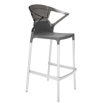 Барне крісло Papatya Ego-K антрацит сидіння, верх прозоро-димчастий