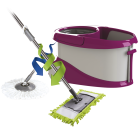 Набір для прибирання Planet Spin Mop Gold 20 л + плоска швабра пурпурний