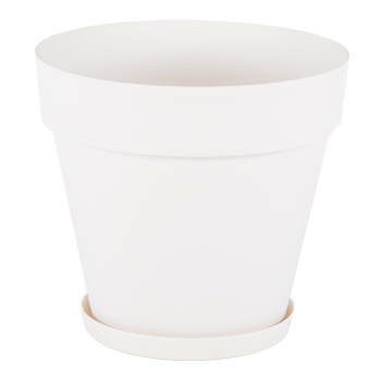 Горщик для квітів Yali 23 л біло-сірий