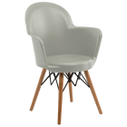 Крісло Tilia Gora-V ніжки букові сірий цемент