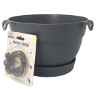 Горщик для квітів Manolya Macrame 5 л антрацитовий