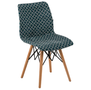 Стілець Tilia Laser-V ніжки букові, сидіння з тканиною ARTCLASS 808