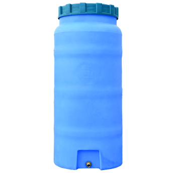 Бочка 100 л вертикальная ПБ голубая