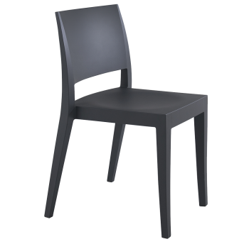 Стілець Papatya Gyza матовий антрацит