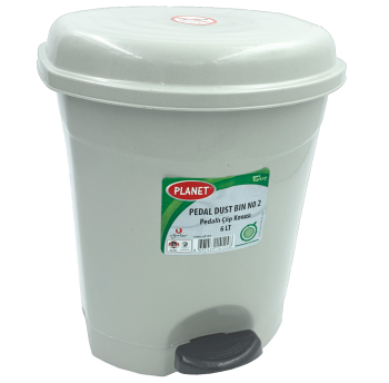Відро для сміття з педаллю Planet №2 6 л сіре