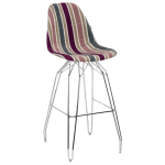 Стул барный Tilia Eos-M сиденье с тканью, ножки металлические хромированные ARTCLASS 903