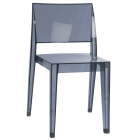 Стул Papatya Gyza прозрачно-дымчатый