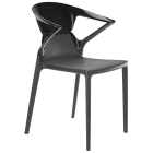 Крісло Papatya Ego-K антрацит сидіння, верх чорний