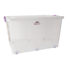 Контейнер на колесах Irak Plastik 80 л прозорий