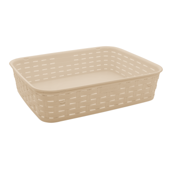 Корзина под ротанг 3 л кремовая