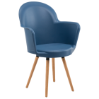 Кресло Tilia Gora-N ножки буковые синий джинс