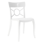 Стілець Papatya Opera-S сидіння біле, верх білий