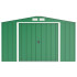 Сарай металлический ECO 320x241x196 см зеленый с белым