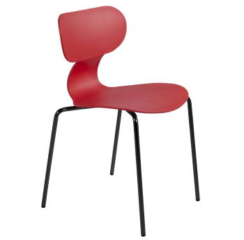 Стул Papatya Yugo-S красный, ножки катафорез черный