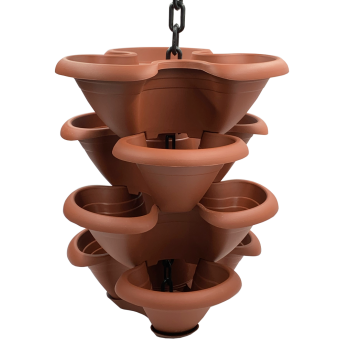 Горшок для цветов ярусный Strawberry Makreme 30 л коричневый