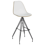 Стул барный Tilia Eos-X ножки металлические крашеные кофейный - белая слоновая кость