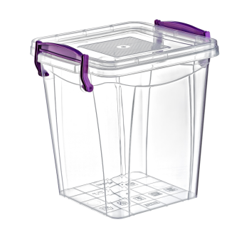 Контейнер на защелках глубокий 1,8 л прозрачный