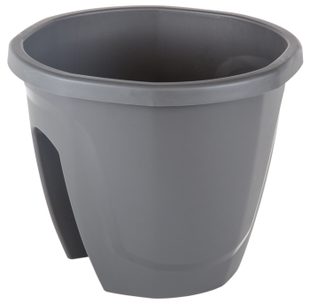 Горшок для цветов на перила Emerald 7,5 л антрацитовый