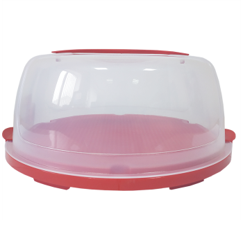 Тортовница d28,5 см красная