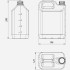 Канистра 5 л пищевая