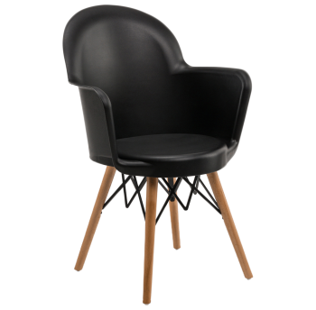 Кресло Tilia Gora-V ножки буковые черное